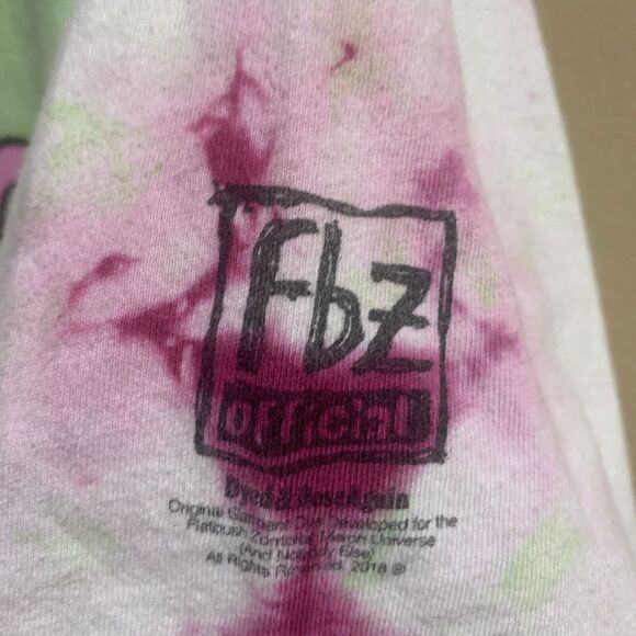 Flatbush Zombies Graphic Logo Tie-Dye T-Shirt Adult Size Medium Double Sided - Picture 3 of 7